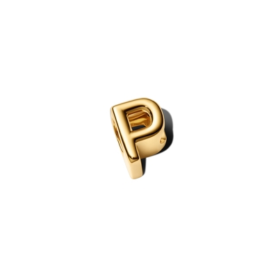 Pandora 14K aranyozott "P" betű charm (763962C00)