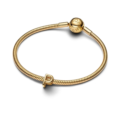 Pandora 14K aranyozott "P" betű charm (763962C00)