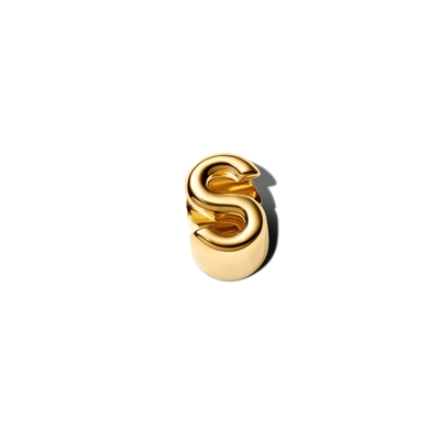 Pandora 14K aranyozott "S" betű charm (763965C00)