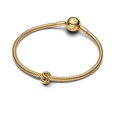 Pandora 14K aranyozott "S" betű charm (763965C00)