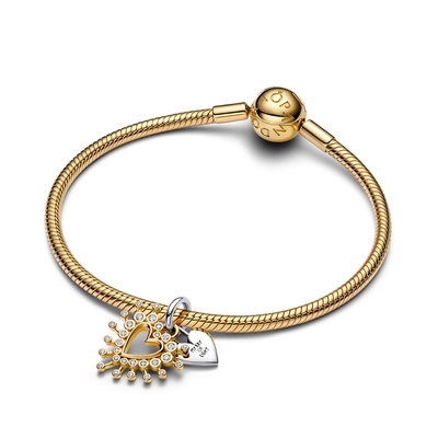 Pandora Szív alakú dupla charm (764141C01)