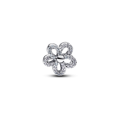 Pandora Pavé virágos áttört charm (764480C01)
