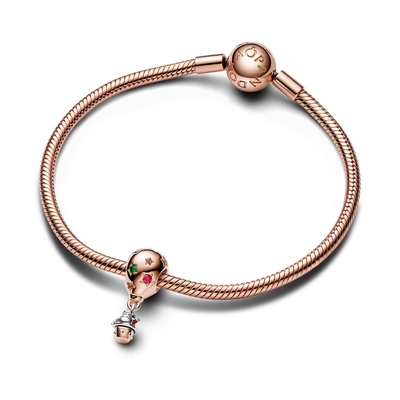 Pandora kéttónusú Mikulás hőlégballonban charm (782976C01)