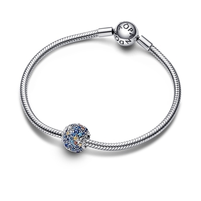 Pandora Merkúr bolygó és csillagok csillogó charm (792436C01)