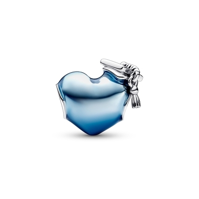 Pandora Kék 2023-as ballagási vagy diplomaosztó szív charm (792590C01)