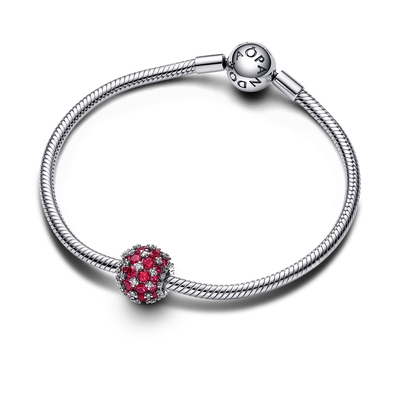 Pandora szikrázó pavé pink charm (792630C03)