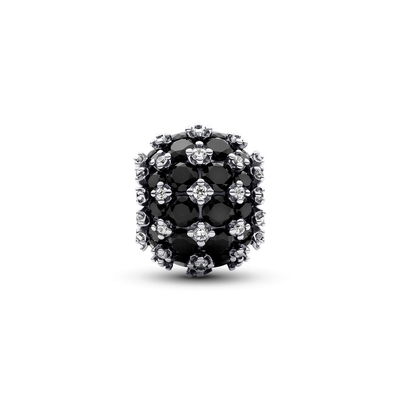 Pandora szikrázó pavé fekete charm (792630C04)