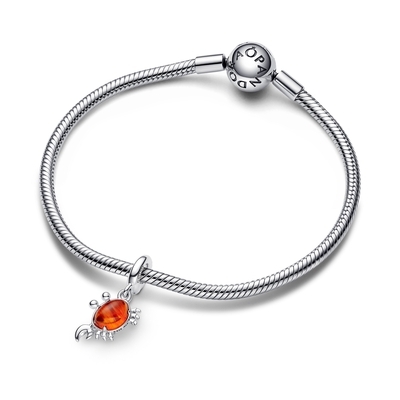 Pandora Disney A kis hableány Sebastian rák függő charm (792694C01)