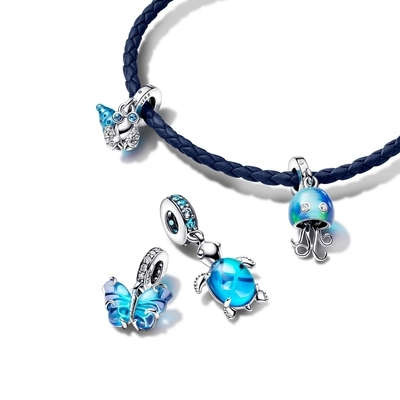 Pandora foszforeszkáló remeterák függő charm (792700C01)