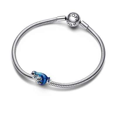 Pandora Metálkék gekkó charm (792701C01)