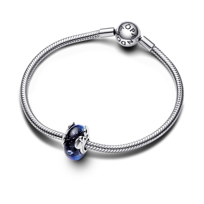 Pandora Disney Mickey és Minnie sötétkék muránói üveg charm (792958C01)