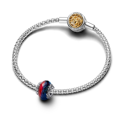 Pandora Trónok harca jég és tűz sárkányok muránói üveg charm (792966C00)