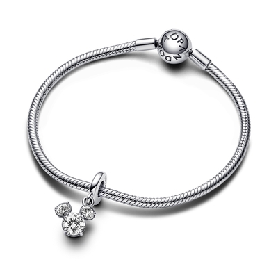 Pandora Disney Mickey egér szikrázó sziluett függő charm (793031C01)