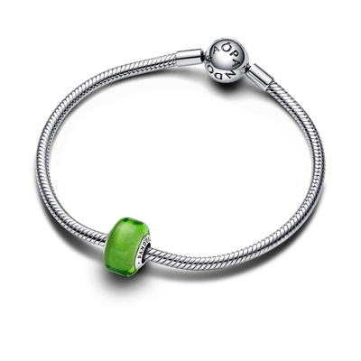 Pandora zöld mini muránói üveg charm (793106C00)