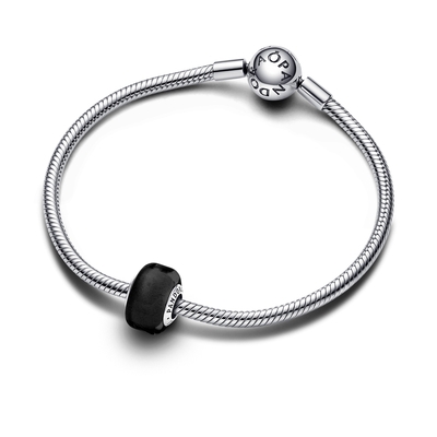 Pandora fekete mini muránói üveg charm (793117C00)