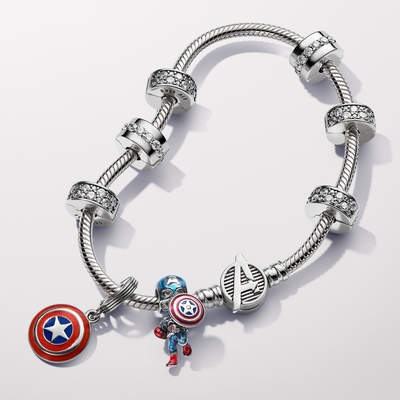 Pandora Marvel A Bosszúállók Amerika Kapitány charm (793129C01)