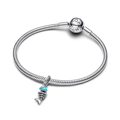 Pandora türkizszínű halszálka függő charm (793894C01)