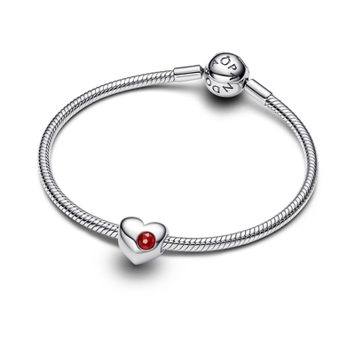 Pandora gravírozható szív charm (794161C01)