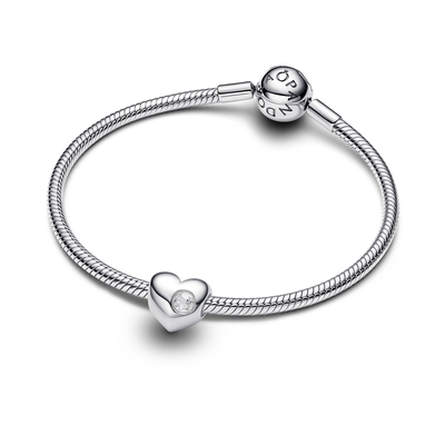 Pandora gravírozható szív charm (794161C04)