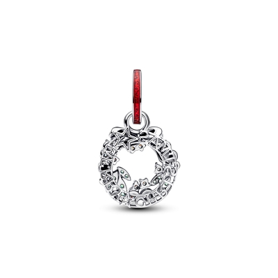 Pandora Ünnepi koszorú dupla charm (794238C01)