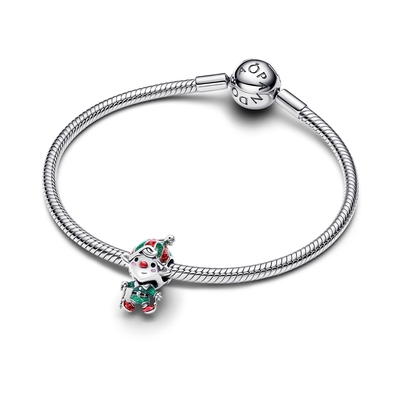 Pandora Mozgatható Karácsonyi Manó charm (794294C01)