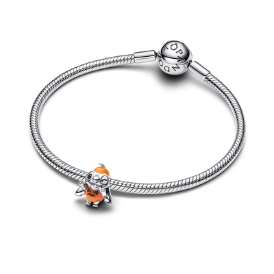 Pandora Disney Stitch Halloween narancssárga tökjelmezben charm (794730C01)