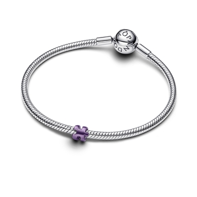 Pandora mini lila Puzzle charm (794816C02)