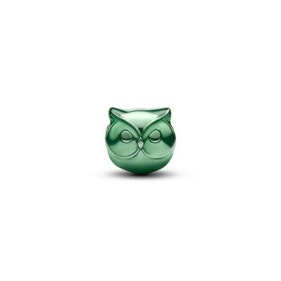 Pandora mini zöld Bagoly charm (794900C01)