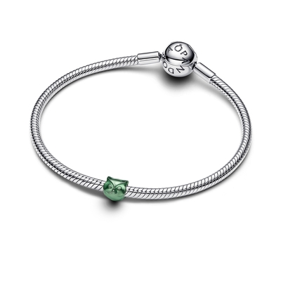 Pandora mini zöld Bagoly charm (794900C01)