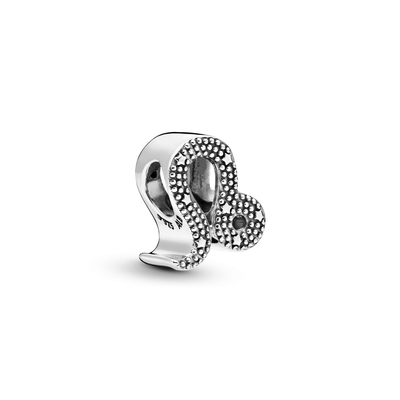 Pandora szikrázó Oroszlán csillagjegy charm (798414C01)