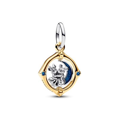 Pandora Disney Mickey és Minnie forgó hold függő charm (762955C01)