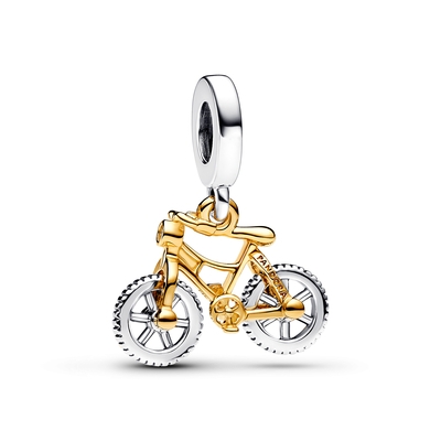 Pandora 14k aranyozott mozgatható kerékpár függő charm (763354C01)