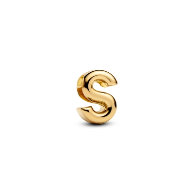 Pandora 14K aranyozott "S" betű charm (763965C00)