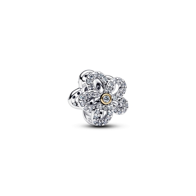 Pandora Pavé virágos áttört charm (764480C01)