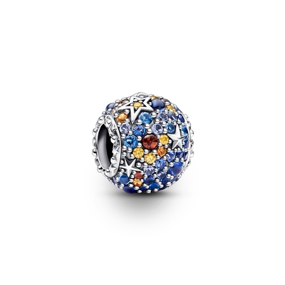 Pandora Merkúr bolygó és csillagok csillogó charm (792436C01)