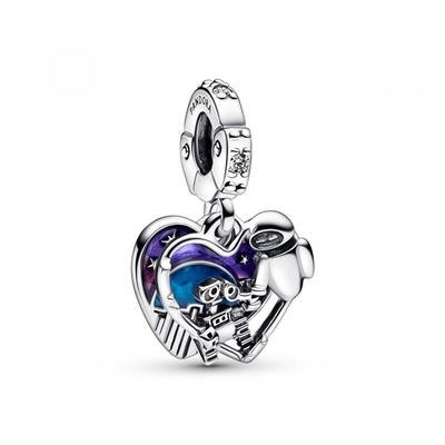 Pandora Disney Pixar Wall-E & Eve függő charm (792518C01)