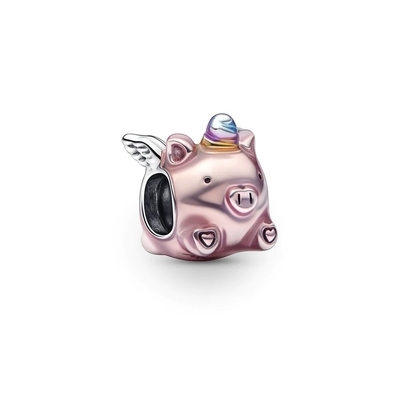 Pandora repülő egyszarvú malac charm (792573C01)