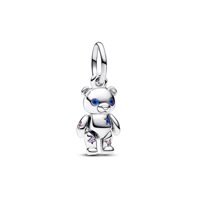 Pandora mozgatható Teddy mackó függő charm (792986C01)