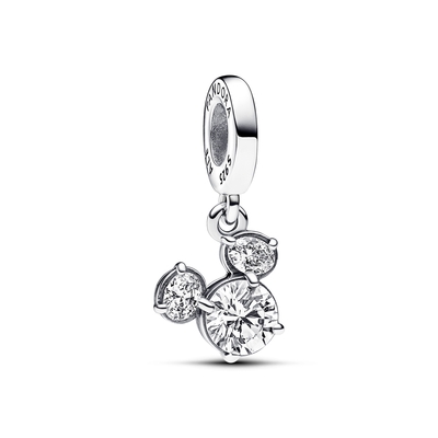 Pandora Disney Mickey egér szikrázó sziluett függő charm (793031C01)
