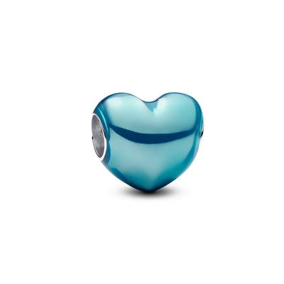 Pandora Metál hatású égszínkék szív charm (793337C06)