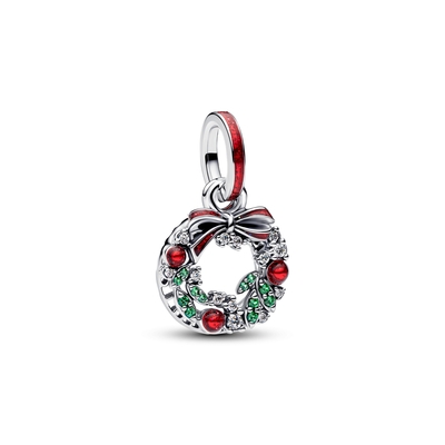 Pandora Ünnepi koszorú dupla charm (794238C01)