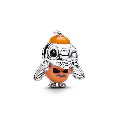 Pandora Disney Stitch Halloween narancssárga tökjelmezben charm (794730C01)
