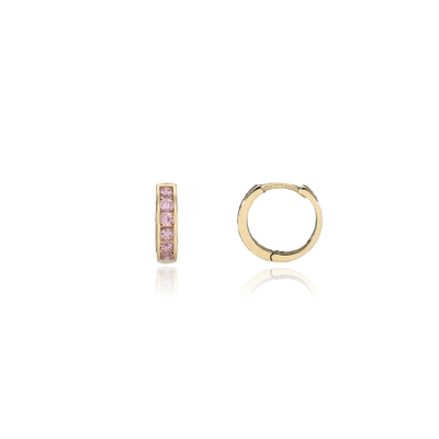 Arany karika fülbevaló (96-0667-PIN-SCS)