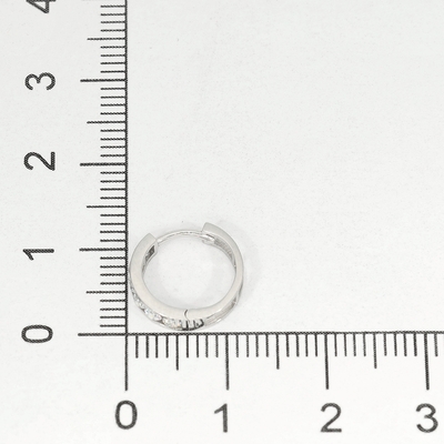 Fehér arany karika fülbevaló (96-0667-ZIR-SCF)