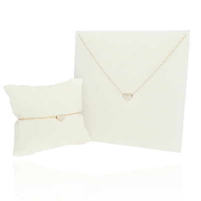 Arany szív karlánc (A07S118fehérszív)