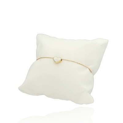 Arany szív karlánc (A07S118fehérszív)