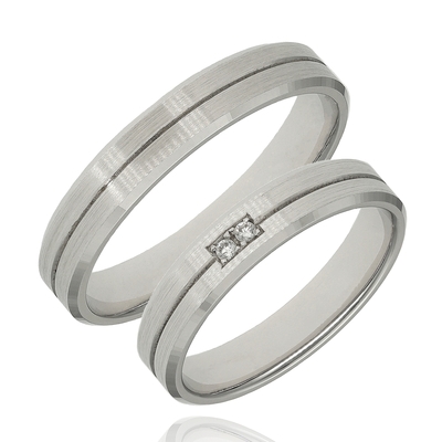 Fehér arany férfi karikagyűrű 62-es méret (A522/62)