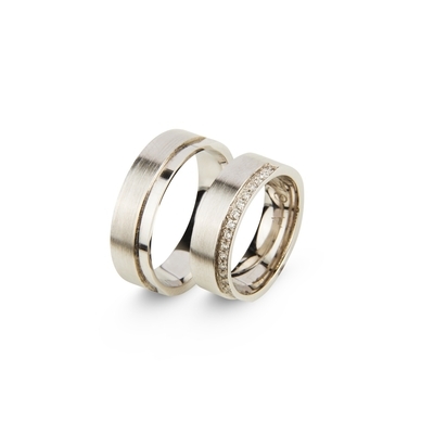 Fehér arany férfi karikagyűrű 62-es méret (A614/62)