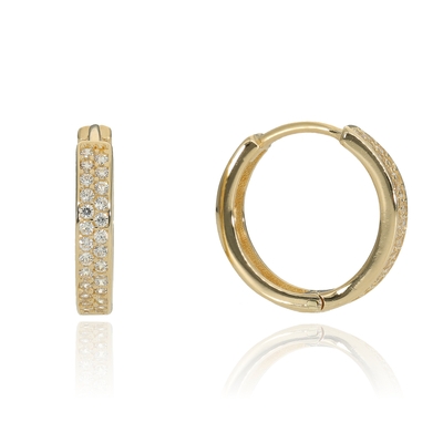 Arany karika fülbevaló (AC-FK-833_KT)