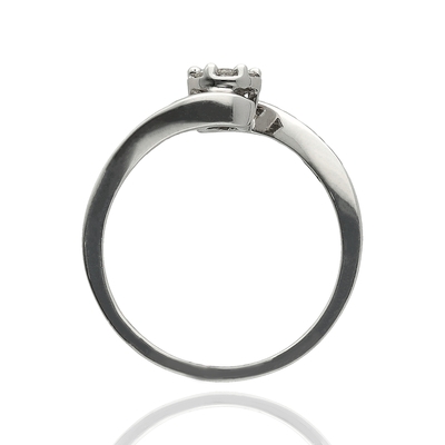 Bibigi fehér arany gyűrű 53-as méret (ANC0033B-53)